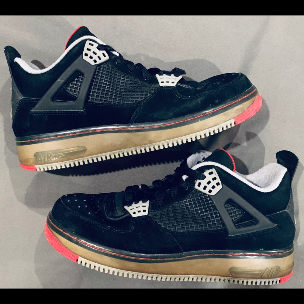 Nike Air Jordan / AF1  Fusion 4 “Black Cement”